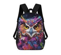 sinyumoney Colorful Abstract Owl Art-23 Sac À Dos Scolaire Imprimé En 3D Pour Enfants, Sac À Dos De Voyage, Sac Tendance Et Décontracté Pour Écoliers 17inch