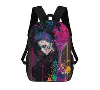 sinyumoney Colorful Abstract Portrait with Martini Glass Sac À Dos Scolaire Imprimé En 3D Pour Garçons Et Filles, Sac À Dos Pour Enfants, Sac De Voyage 17inch