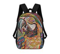 sinyumoney Colorful Abstract Tiger Portrait -1 Sac À Dos Scolaire Pour Enfants, Grand Sac À Dos 3D, Cadeau Pour Enfants 17inch