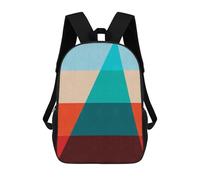sinyumoney Colorful Art 06 Sac À Dos Scolaire Enfant Tendance Et Décontracté, Sac À Dos Imprimé En 3D Pour Garçon, Grand Sac À Dos 17inch