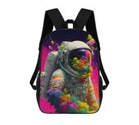 sinyumoney Colorful Astronaut in Space -12 Sac À Dos Scolaire Pour Enfants, Imprimé En 3D, Tendance Et Décontracté, Pour Garçons, Élèves Du Primaire Et Du Collège 17inch