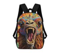 sinyumoney Colorful Bear Artwork-1 Sac À Dos En Peluche À Motif Dessin Animé, Sac À Dos 3D Pour Enfants, Idée Cadeau D'anniversaire Pour Garçons Et Filles 17inch