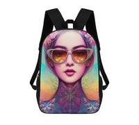 sinyumoney Colorful Butterfly Dreamscape Sac À Dos Scolaire Pour Enfants, Imprimé En 3D, Tendance Et Décontracté, Pour Garçons, Élèves Du Primaire Et Du Collège 17inch