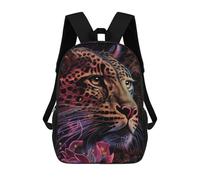 sinyumoney Colorful Cheetah Animal Sac À Dos Enfant, Cartable Imprimé En 3D Pour Garçons Et Adolescents 17inch