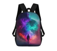sinyumoney Colorful Cloud Tunnel Sacs À Dos Pour Enfants, Sac À Dos Scolaire, Sac À Dos Imprimé En 3D Pour Enfants, Sac À Dos De Voyage, Sac À Livres, Sac D'école Pour Enfants 17inch