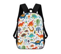 sinyumoney Colorful Dinosaur Pattern Illustration Sac À Dos Enfant, Sac À Dos Anime, Grand Sac À Dos Enfant, Sac À Dos Imprimé En 3D Pour Enfants, Cartable, Cartable Pour Garçons Et Filles 17inch