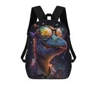 sinyumoney Colorful Dinosaur Sunglasses Art Sacs À Dos, Sac À Dos Enfant, Sac D'école, Sac À Dos De Voyage Imprimé En 3D, Accessoire De Mode, Sac À Dos Imperméable Pour Enfants 17inch
