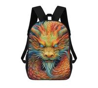 sinyumoney Colorful Dragon Art Print-14 Sacs À Dos Pour Enfants, Sac À Dos Scolaire Imprimé En 3D Pour Enfants, Sac À Dos De Voyage, Sac À Livres Pour Enfants 17inch Sac D'école