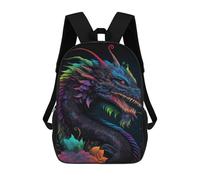 sinyumoney Colorful Dragon Art Print-9 Sacs À Dos Tendance Imprimés En 3D 17inch Sac D'école Décontracté Pour Enfants, Garçons, Élèves Du Primaire Et Du Collège