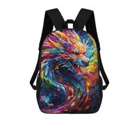 sinyumoney Colorful Dragon Artwork-15 Sac À Dos Imprimé Pour Enfants, Sac D'école, Sac De Voyage Pour Adultes Et Enfants 17inch