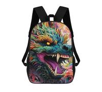 sinyumoney Colorful Dragon Illustration-3 Sac À Dos Enfant, Cartable, Sacs À Dos Scolaires Imprimés En 3D Pour Élèves Du Primaire Et Du Collège, Cadeau D'anniversaire Pour Adolescents 17inch