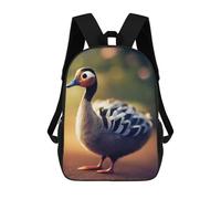 sinyumoney Colorful Duck Portrait Sacs À Dos Pour Enfants, Sac À Dos Scolaire, Sac À Dos Imprimé En 3D Pour Enfants, Sac À Dos De Voyage, Sac À Livres, Sac D'école Pour Enfants 17inch