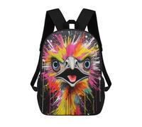 sinyumoney Colorful Eagle Painting Sac À Dos Scolaire Pour Enfants, Imprimé En 3D, Sac À Dos Tendance Pour Garçons, Élèves Du Primaire Et Du Collège 17inch