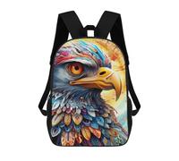 sinyumoney Colorful Eagle Portrait -1 Sac À Dos Scolaire Imprimé En 3D Pour Garçons Et Filles, Sac À Dos Pour Enfants, Sac De Voyage 17inch