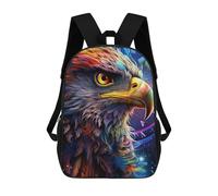 sinyumoney Colorful Eagle Portrait-11 Sac À Dos Enfant, Cartable, Sacs À Dos Scolaires Imprimés En 3D Pour Élèves Du Primaire Et Du Collège, Cadeau D'anniversaire Pour Adolescents 17inch