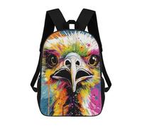 sinyumoney Colorful Eagle Portrait-4 Sacs À Dos, Sac À Dos Enfant, Sac D'école, Sac À Dos De Voyage Imprimé En 3D, Accessoire De Mode, Sac À Dos Imperméable Pour Enfants 17inch