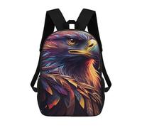 sinyumoney Colorful Eagle Portrait Sacs À Dos Décontractés Pour Enfants, Sacs D'école Pour Adolescents, Filles Et Garçons, Sacs À Dos Pour Livres 17inch