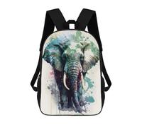 sinyumoney Colorful Elephant Art Print-1 Sacs À Dos Pour Enfants, Cartables, Sacs À Dos Scolaires Imprimés En 3D, Sacs À Dos De Voyage Tendance Pour Enfants (primaire, Collège) 17inch