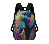 sinyumoney Colorful Elephant Art Print Sac À Dos Scolaire Imprimé En 3D Pour Garçons Et Filles, Sac À Dos Pour Enfants, Sac De Voyage 17inch