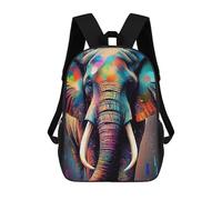 sinyumoney Colorful Elephant Artwork-4 Sac À Dos Pour Garçons Et Adolescents, Sacs À Dos Pour Filles, Sacs À Dos Pour Tout-petits, Sacs À Livres Pour L'école Primaire Et Le Collège 17inch