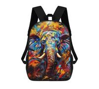sinyumoney Colorful Elephant Painting Sacs À Dos Imprimés En 3D Pour Enfants, Sacs D'école Tendance Pour Garçons, Élèves Du Primaire Et Du Collège 17inch