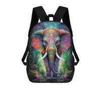 sinyumoney Colorful Elephant Sac À Dos Léger Pour Étudiants, Idéal Pour L'école, Le Travail Et Les Voyages 17inch