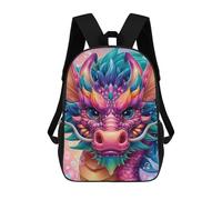 sinyumoney Colorful Fantasy Dragon Artwork-1 Sac À Dos En Peluche À Motif Dessin Animé, Sac À Dos 3D Pour Enfants, Idée Cadeau D'anniversaire Pour Garçons Et Filles 17inch