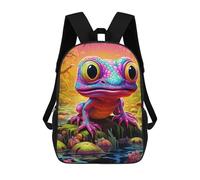sinyumoney Colorful Fantasy Frog-1 Sac À Dos Imprimé 3D Pour Enfants, Sac À Dos Léger Pour Écoliers Et Écoliers, Sac À Goûter Pour La Crèche 17inch