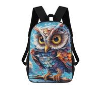 sinyumoney Colorful Fantasy Owl-11 Sacs À Dos Pour Enfants, Cartables 3D Personnalisés Pour Garçons Et Filles, Grands Sacs À Dos Scolaires Décontractés 17inch