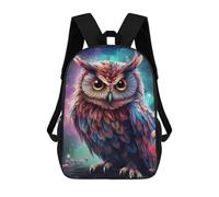 sinyumoney Colorful Fantasy Owl-12 Sac À Dos Scolaire Pour Enfants, Imprimé En 3D, Sac À Dos Tendance Pour Garçons, Élèves Du Primaire Et Du Collège 17inch