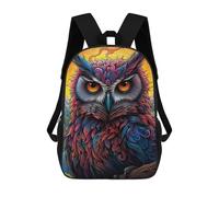 sinyumoney Colorful Fantasy Owl Art-4 Sac À Dos Pour Garçons Et Adolescents, Sacs À Dos Pour Filles, Sacs À Dos Pour Tout-petits, Sacs À Livres Pour L'école Primaire Et Le Collège 17inch