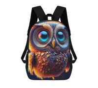 sinyumoney Colorful Fantasy Owl Sac À Dos Scolaire Pour Enfants, Sac À Dos De Voyage Décontracté, Grand Sac À Dos Pour Garçons Et Filles 17inch