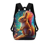 sinyumoney Colorful Fantasy Squirrel Sac À Dos Scolaire Pour Enfants, Imprimé En 3D, Sac À Dos Tendance Pour Garçons, Élèves Du Primaire Et Du Collège 17inch