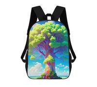 sinyumoney Colorful Fantasy Tree Sac À Dos Enfant, Sac D'école, Sac À Dos Imprimé 3D Avec Motif De Dessin Animé, Grande Capacité, Pour Garçons Et Filles 17inch