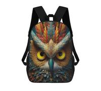 sinyumoney Colorful Feathered Owl Sac À Dos Pour Garçons Et Adolescents, Sacs À Dos Pour Filles, Sacs À Dos Pour Tout-petits, Sacs À Livres Pour L'école Primaire Et Le Collège 17inch