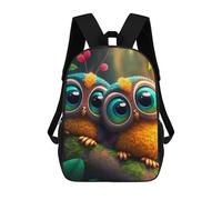 sinyumoney Colorful Forest Owls Sac À Dos Pour Garçons Et Adolescents, Sacs À Dos Pour Filles, Sacs À Dos Pour Tout-petits, Sacs À Livres Pour L'école Primaire Et Le Collège 17inch