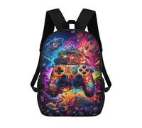 sinyumoney Colorful Game Controller Artwork Sac À Dos Imprimé Pour Enfants, Sac D'école, Sac De Voyage Pour Adultes Et Enfants 17inch