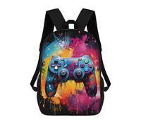 sinyumoney Colorful Gaming Controller Art Print Sac À Dos Imprimé 3D Pour Enfants, Sac À Dos Léger Pour Écoliers Et Écoliers, Sac À Goûter Pour La Crèche 17inch