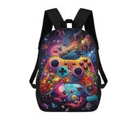 sinyumoney Colorful Gaming Controller Artwork -5 Sac À Dos Scolaire Pour Enfants, Imprimé En 3D, Tendance Et Décontracté, Pour Garçons, Élèves Du Primaire Et Du Collège 17inch