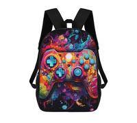 sinyumoney Colorful Gaming Controller Artwork Sac À Dos Scolaire Imprimé En 3D Pour Garçons Et Filles, Sac À Dos Pour Enfants, Sac De Voyage 17inch