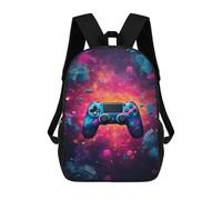 sinyumoney Colorful Gaming Controller Sac À Dos Scolaire Pour Enfants, 43 Cm (17 Pouces), Imprimé En 3D, Pour Garçons, Élèves Du Primaire Et Du Collège