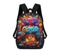 sinyumoney Colorful Gaming Controllers -22 Sac À Dos Scolaire Imprimé En 3D, Sac À Dos Tendance Pour Enfants, Sac À Dos Pour Garçons, Élèves Du Collège 17inch