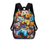 sinyumoney Colorful Gaming Controllers Sac À Dos Scolaire Imprimé En 3D, Sac À Dos Tendance Pour Enfants, Sac À Dos Pour Garçons, Élèves Du Collège 17inch