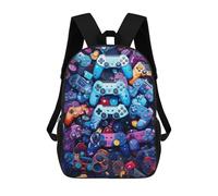 sinyumoney Colorful Gaming Controllers Sac À Dos Scolaire Pour Enfants, Imprimé En 3D, Sac À Dos Tendance Pour Garçons, Élèves Du Primaire Et Du Collège 17inch