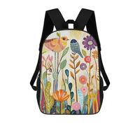 sinyumoney Colorful Garden Birds Painting Sac À Dos Scolaire Imprimé En 3D, Sac À Dos Tendance Pour Enfants, Sac À Dos Pour Garçons, Élèves Du Collège 17inch