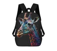 sinyumoney Colorful Giraffe Art Print Sacs À Dos Décontractés Pour Enfants, Sacs D'école Pour Adolescents, Filles Et Garçons, Sacs À Dos Pour Livres 17inch