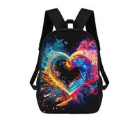 sinyumoney Colorful Heart Painting -2 Sacs À Dos Décontractés Pour Enfants, Sacs D'école Pour Adolescents, Filles Et Garçons, Sacs À Dos Pour Livres 17inch
