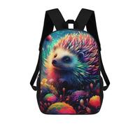 sinyumoney Colorful Hedgehog Fantasy Sac À Dos Scolaire Imprimé En 3D Pour Enfants, Sac À Dos De Voyage Tendance Et Décontracté Pour Écoliers 17inch
