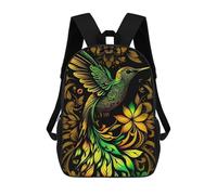 sinyumoney Colorful Hummingbird Artwork Sac À Dos Imprimé 3D Pour Enfants, Sac À Dos Léger Pour Écoliers Et Écoliers, Sac À Goûter Pour La Crèche 17inch