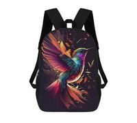 sinyumoney Colorful Hummingbird Flight Sacs À Dos Pour Enfants, Cartables Imprimés En 3D, Sacs À Dos Pour Élèves Du Primaire Et Du Collège (garçons Et Filles) 17inch